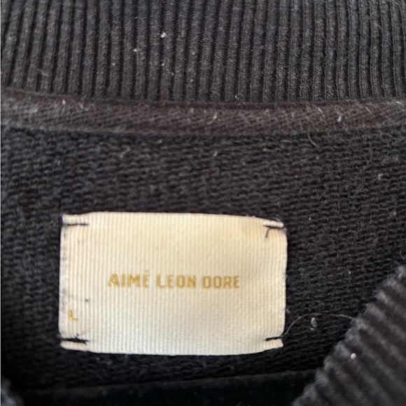 Aime Leon Dore Classic Black Crewneck Sweatshirt - Picture 2 of 2